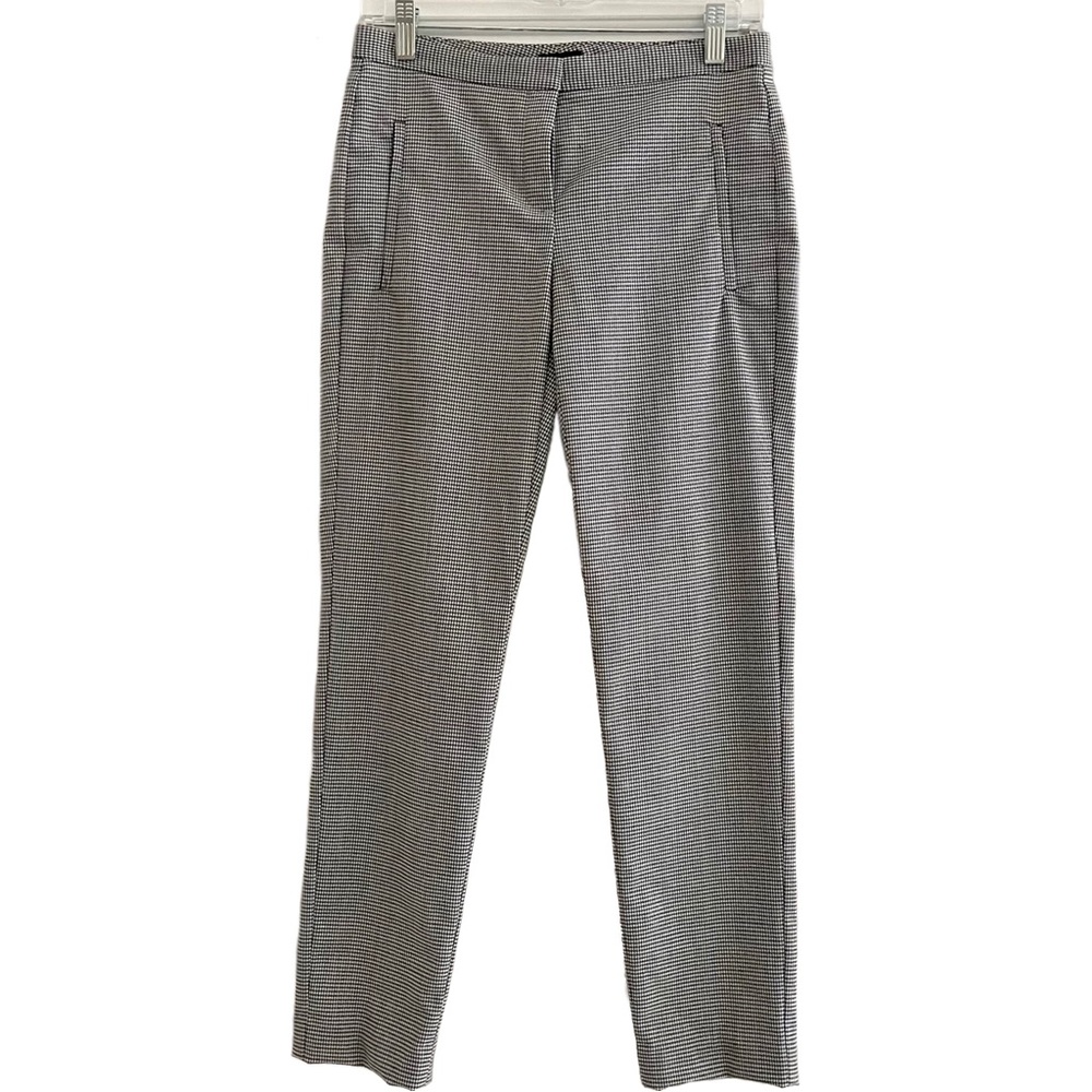 Theory Houndstooth Ankle Crop Pants Size 2
